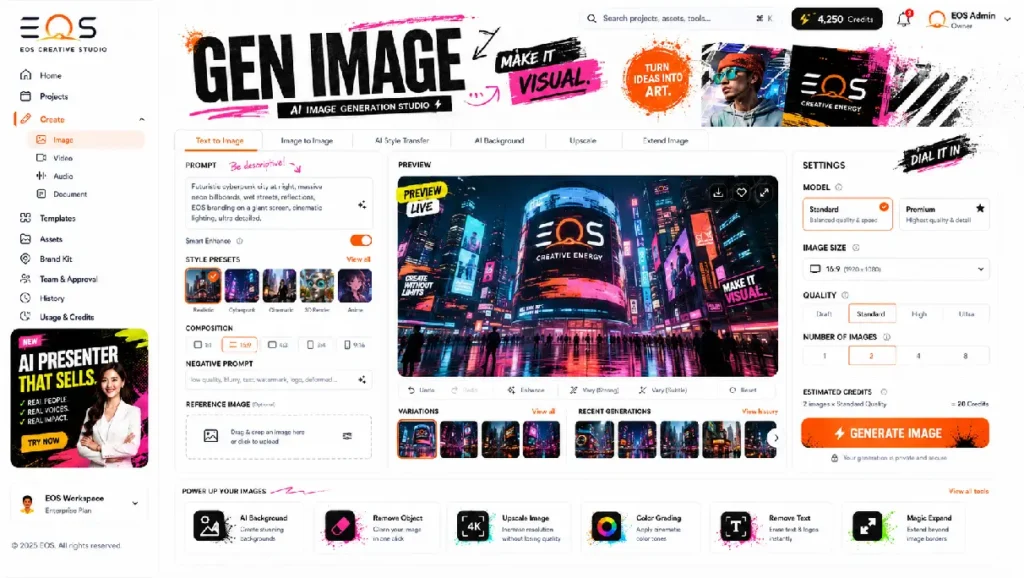 ระบบ EOS Creative AI Video Creator ผลิตวิดีโอคอนเทนต์การตลาดแบบอัตโนมัติสำหรับองค์กร