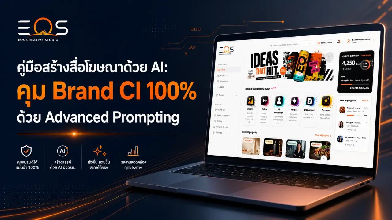 EOS AI Creative Studio สร้างวิดีโอ ด้วย AI